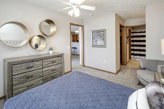 Bedroom With Closet Area at Standing Bear Lake, Omaha