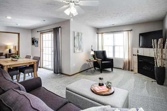 Modern Living Area at Standing Bear Lake, Omaha, NE, 68164
