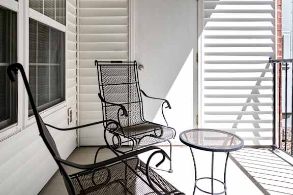 Private Balcony And Patio at Standing Bear Lake, Nebraska