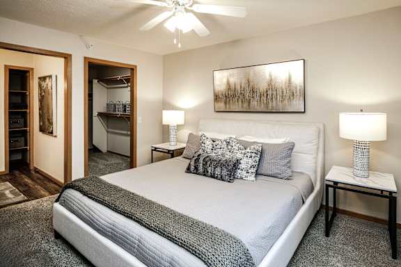 Apartment Master Bedroom at Tranquility Pointe, Omaha, NE, 68164