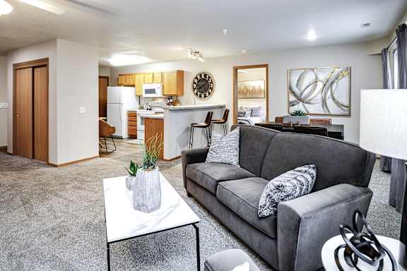 Comfortable Living Room at Tranquility Pointe, Omaha, NE