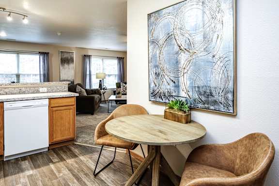 Kitchen With Dining Area at Tranquility Pointe, Omaha, NE