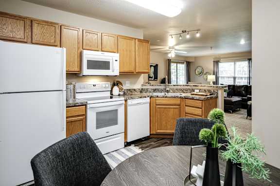 Efficient Appliances In Kitchen at Tranquility Pointe, Omaha, NE