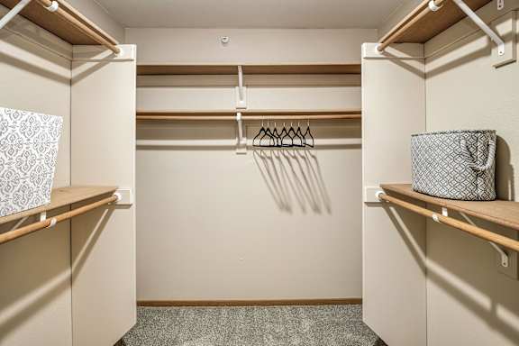 Generous Walk-In Closets With Shelving at Tranquility Pointe, Nebraska