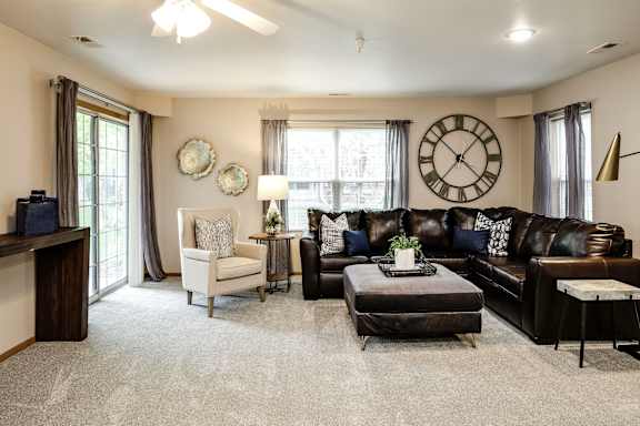 Model Living Area at Tranquility Pointe, Omaha