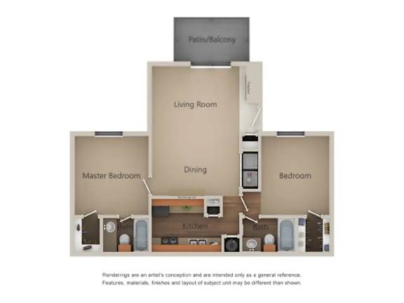 A diagram of a house layout with labeled rooms.