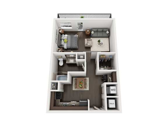 S3 floor plan at Civic at Frisco Square Apartments, Texas
