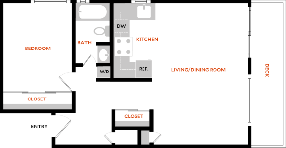 Floor Plan  a blueprint of a floor plan of a living room with a bedroom and a kitchen