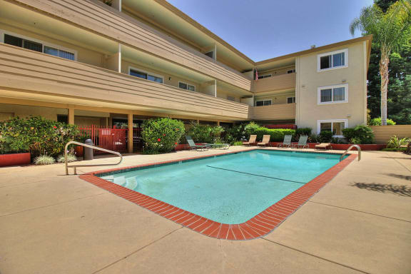 Pool view at Boardwalk, Palo Alto, CA
