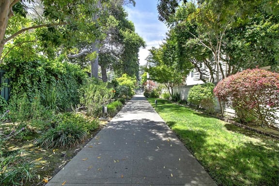 Pathway for walking at Wellesley Crescent, Redwood City, CA