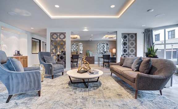 Modern Living Area at Renaissance Square, Concord, CA