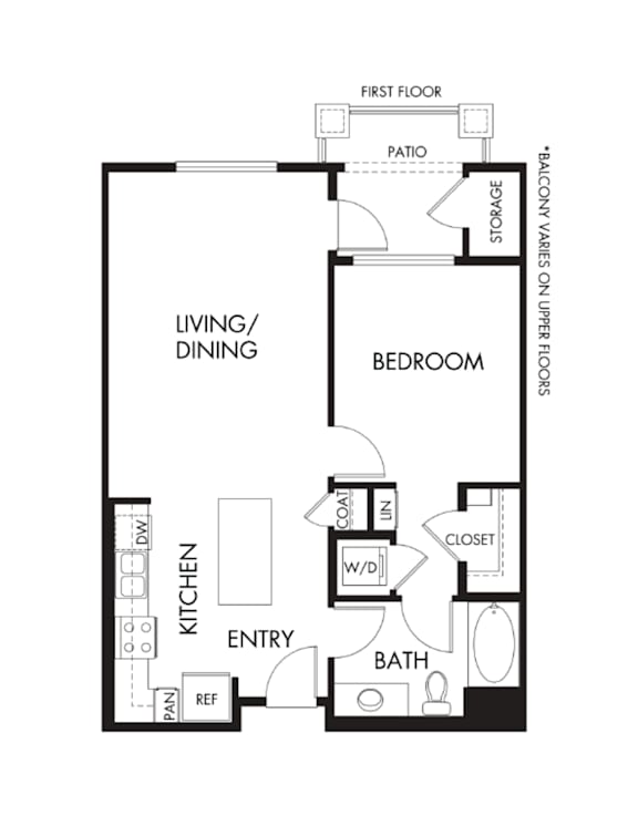 A black and white image of a floor plan for a house.