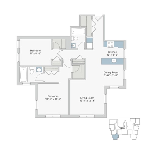 Floor Plan  mon-2bn3
