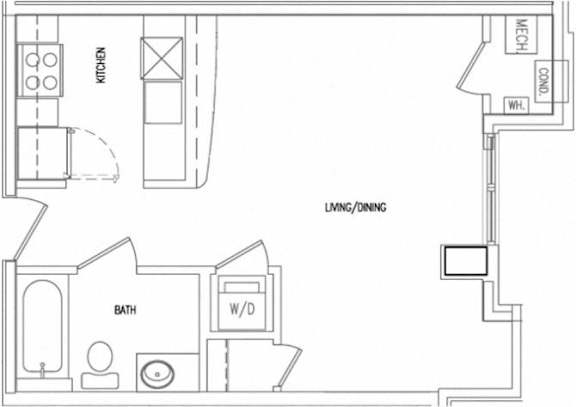 ST-G Floor Plan at The Atrium, Washington, DC 20019