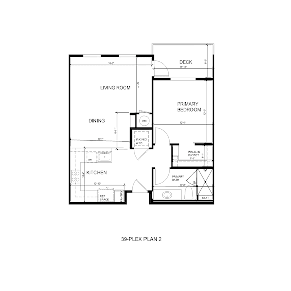 A black and white image of a 39-PLEX PLAN 2.