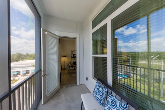 Ciel Luxury Apartments | Jacksonville, FL | Private Screened Balcony