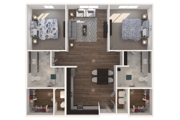 Lofts at Cathedral |Downtown Jacksonville FL | 2-2_948 Floor Plan