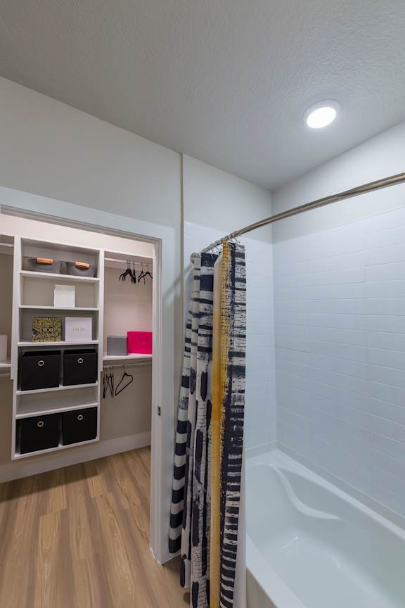 Primary Bathroom and Walk-in Closet