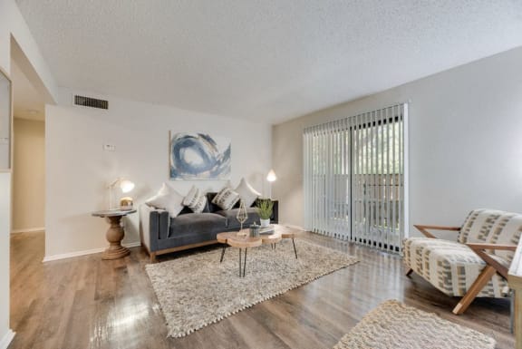 The Park at Wintergreen Apartments | DeSoto, TX | Model Living Room