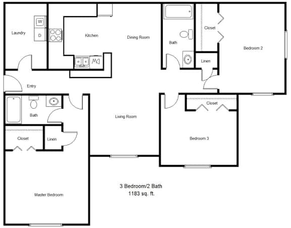 Tiger Bay | Gainesville, FL | 3 Bedroom 2 Bathroom