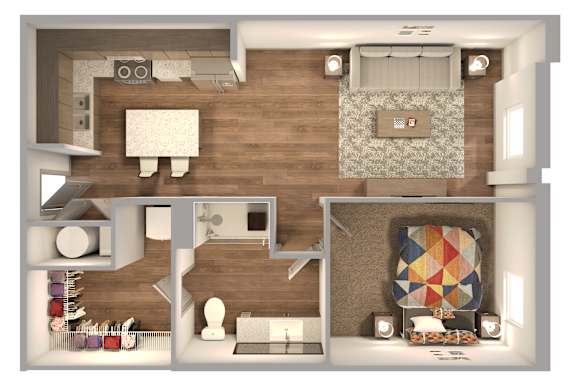 The Ambar |  1 Bed 1 Bath 752 sq. ft. | Miami, FL