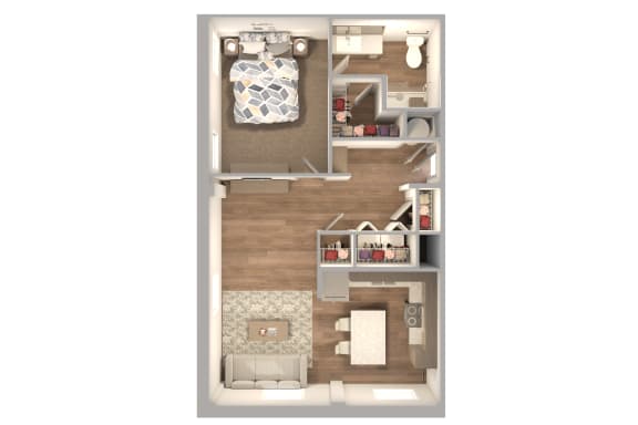 Lofts at Cathedral |Downtown Jacksonville FL | 1-1_1,120 Floor Plan