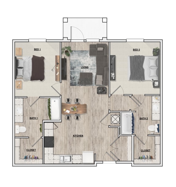 2 Bedroom | 2 Bathroom | Nathan Ridge