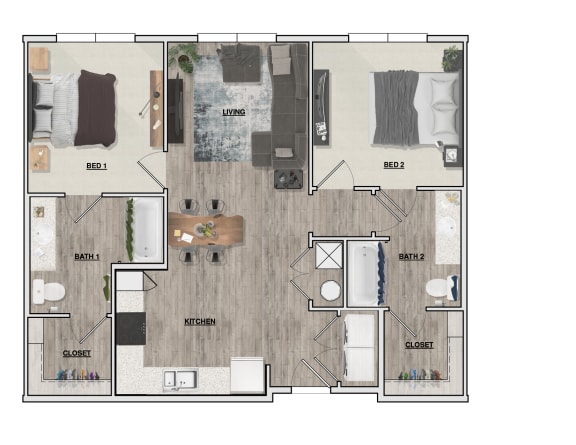 Kelsey Cove | 2 Bedroom 2 Bath