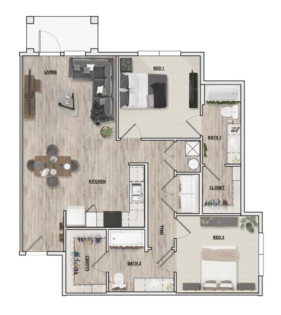 2 Bedroom | 2 Bathroom | Nathan Ridge