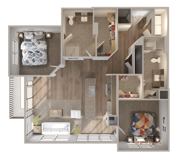 Skyline at Midtown B2a Floorplan