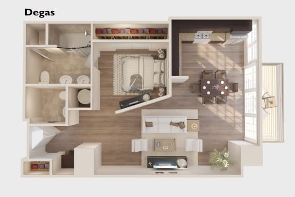 Degas - 1 Bedroom 1 Bath