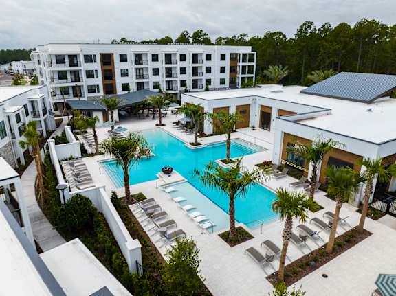 Aerial View of Swimming Pool at The Residences at Enso, Florida