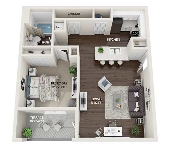 The Elm - 1 Bedroom 1 Bath | Aspire at Gateway | Pinellas Park, FL
