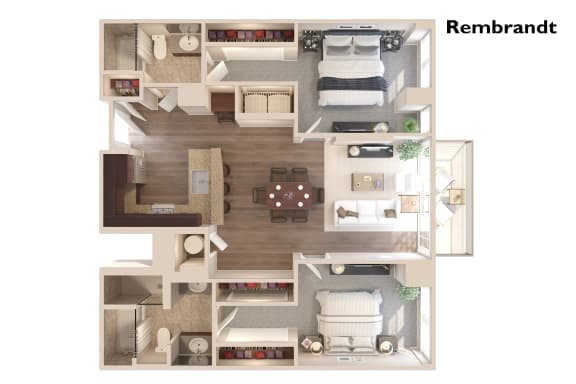 Floor Plan  Rembrandt Floor plan