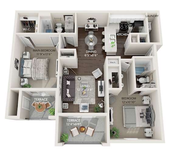 The Magnolia - 2 Bedroom 2 Bath | Aspire at Gateway | Pinellas Park, FL