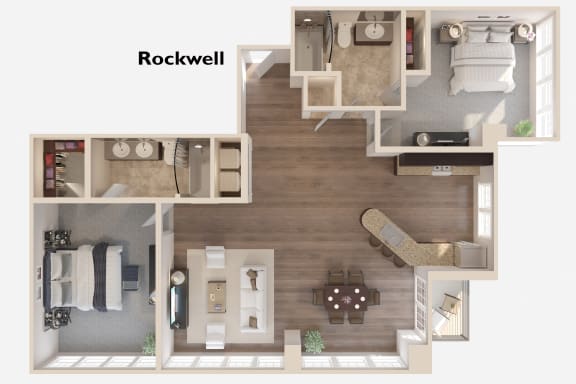 Rockwell - 2 Bedrooms 2 Baths