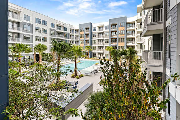 View of a pool area at The Station at San Marco, Jacksonville, 32207