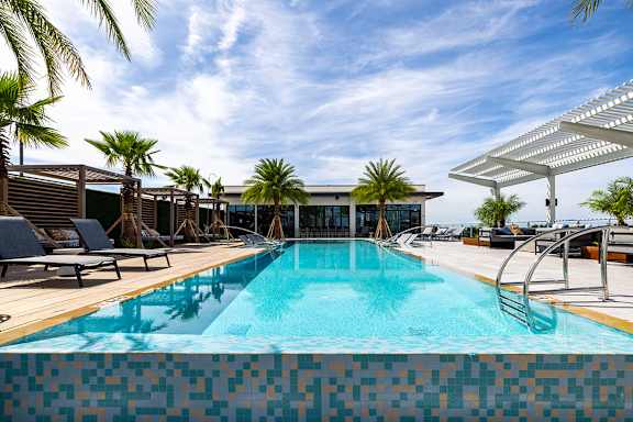 Swimming Pool Area at The Station at San Marco, Florida