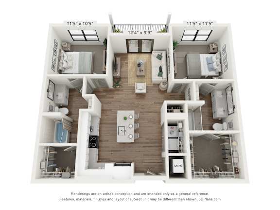 Floor Plan  B1 Floorplan at The Residences at Enso, Jacksonville, 32224
