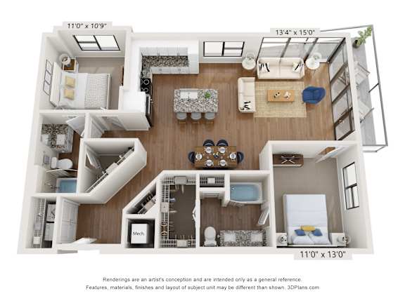 B5 Floor Plan at The Station at San Marco, Florida