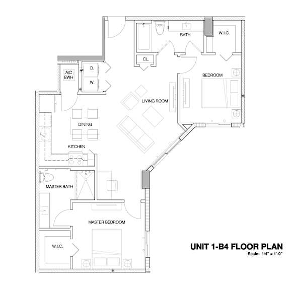 Ambar Station | 2 bed 2 bath 1075  sq. ft.