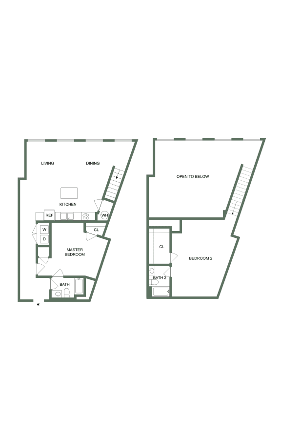 M-101 Floor Plan M-101 Floor Plan at Spinning Mill Lofts, Clayton, North Carolina
