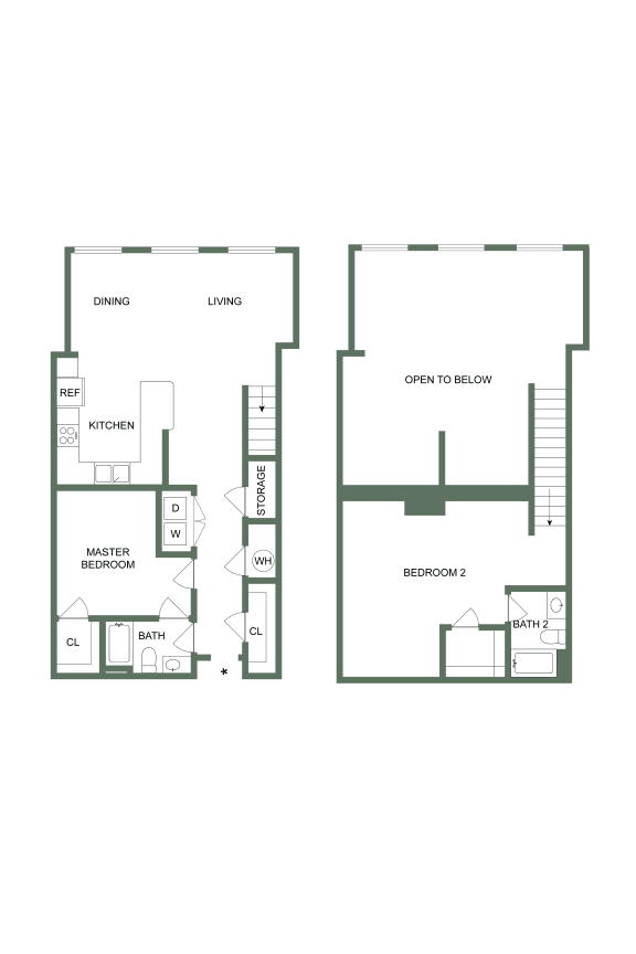 Floor Plan  M-103 Floor Plan at Spinning Mill Lofts, Clayton