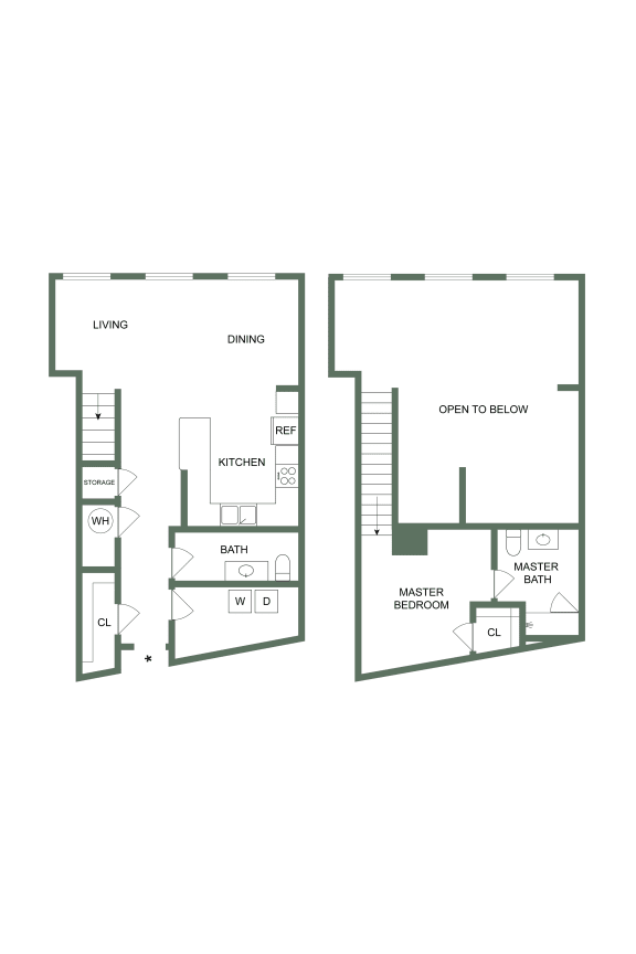 M-113 Floor Plan M-113 Floor Plan at Spinning Mill Lofts, North Carolina, 27520
