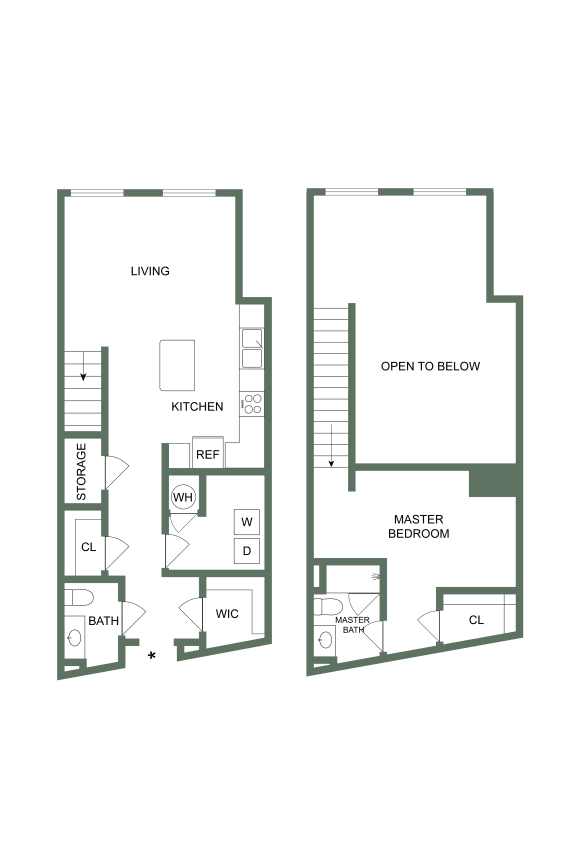 M-115 Floor Plan M-115 Floor Plan at Spinning Mill Lofts, Clayton, NC