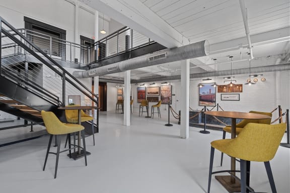 Gallery Lounge at Spinning Mill Lofts, Clayton, North Carolina