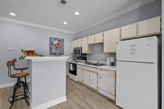 Kitchen at Granville Oaks Apartment Homes, Creedmoor, NC 27522