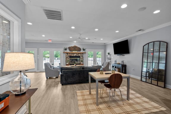 Living room at Granville Oaks Apartment Homes, Creedmoor, NC 27522