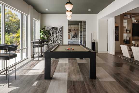 Billiards Table at Address East End, Raleigh, NC