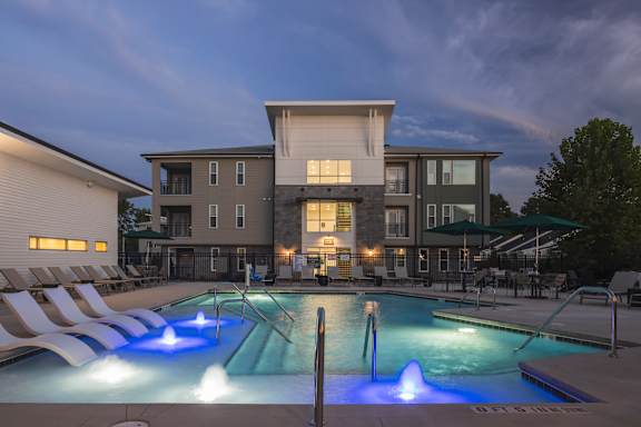 Twilight Pool at Address East End, Raleigh
